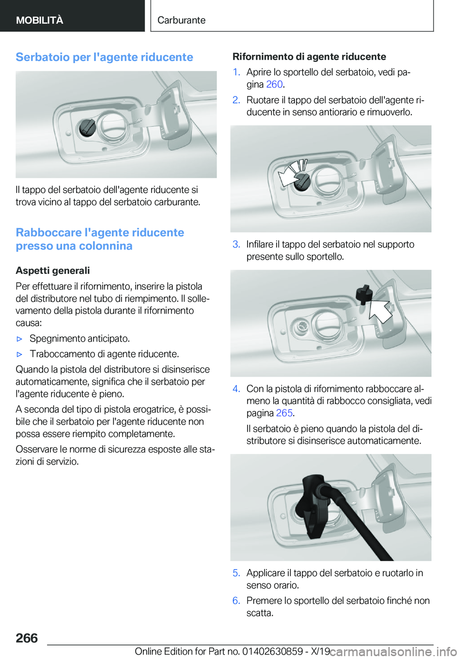 BMW 4 SERIES GRAN COUPE 2020  Libretti Di Uso E manutenzione (in Italian) �S�e�r�b�a�t�o�i�o��p�e�r��l�'�a�g�e�n�t�e��r�i�d�u�c�e�n�t�e
�I�l��t�a�p�p�o��d�e�l��s�e�r�b�a�t�o�i�o��d�e�l�l�'�a�g�e�n�t�e��r�i�d�u�c�e�n�t�e��s�i�t�r�o�v�a��v�i�c�i�n�o��a�l��