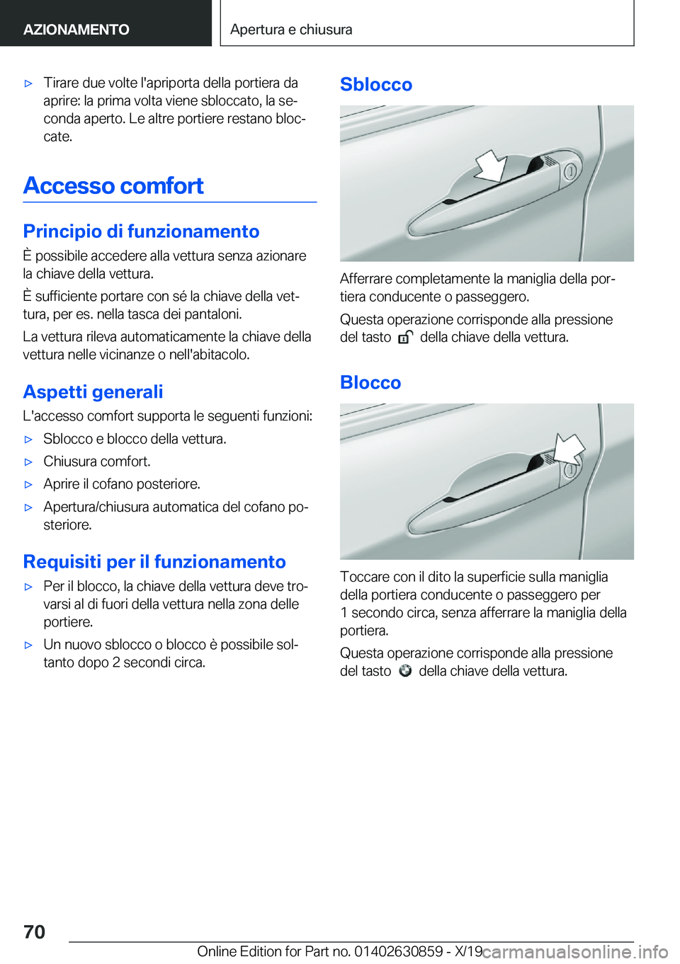 BMW 4 SERIES GRAN COUPE 2020  Libretti Di Uso E manutenzione (in Italian) 'x�T�i�r�a�r�e��d�u�e��v�o�l�t�e��l�'�a�p�r�i�p�o�r�t�a��d�e�l�l�a��p�o�r�t�i�e�r�a��d�a�a�p�r�i�r�e�:��l�a��p�r�i�m�a��v�o�l�t�a��v�i�e�n�e��s�b�l�o�c�c�a�t�o�,��l�a��s�eª�c�o�