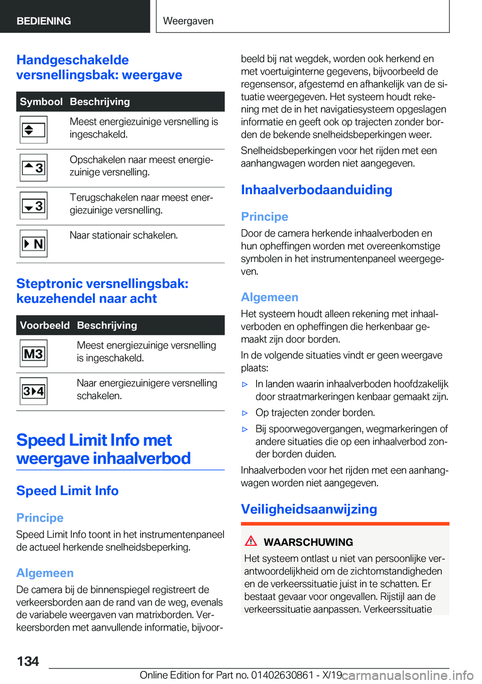 BMW 4 SERIES GRAN COUPE 2020  Instructieboekjes (in Dutch) �H�a�n�d�g�e�s�c�h�a�k�e�l�d�e
�v�e�r�s�n�e�l�l�i�n�g�s�b�a�k�:��w�e�e�r�g�a�v�e�S�y�m�b�o�o�l�B�e�s�c�h�r�i�j�v�i�n�g�M�e�e�s�t��e�n�e�r�g�i�e�z�u�i�n�i�g�e��v�e�r�s�n�e�l�l�i�n�g��i�s
�i�n�g�e�s