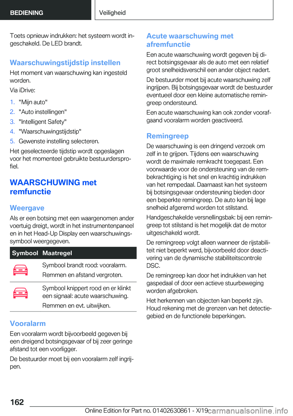 BMW 4 SERIES GRAN COUPE 2020  Instructieboekjes (in Dutch) �T�o�e�t�s��o�p�n�i�e�u�w��i�n�d�r�u�k�k�e�n�:��h�e�t��s�y�s�t�e�e�m��w�o�r�d�t��i�nj
�g�e�s�c�h�a�k�e�l�d�.��D�e��L�E�D��b�r�a�n�d�t�.
�W�a�a�r�s�c�h�u�w�i�n�g�s�t�i�j�d�s�t�i�p��i�n�s�t�e