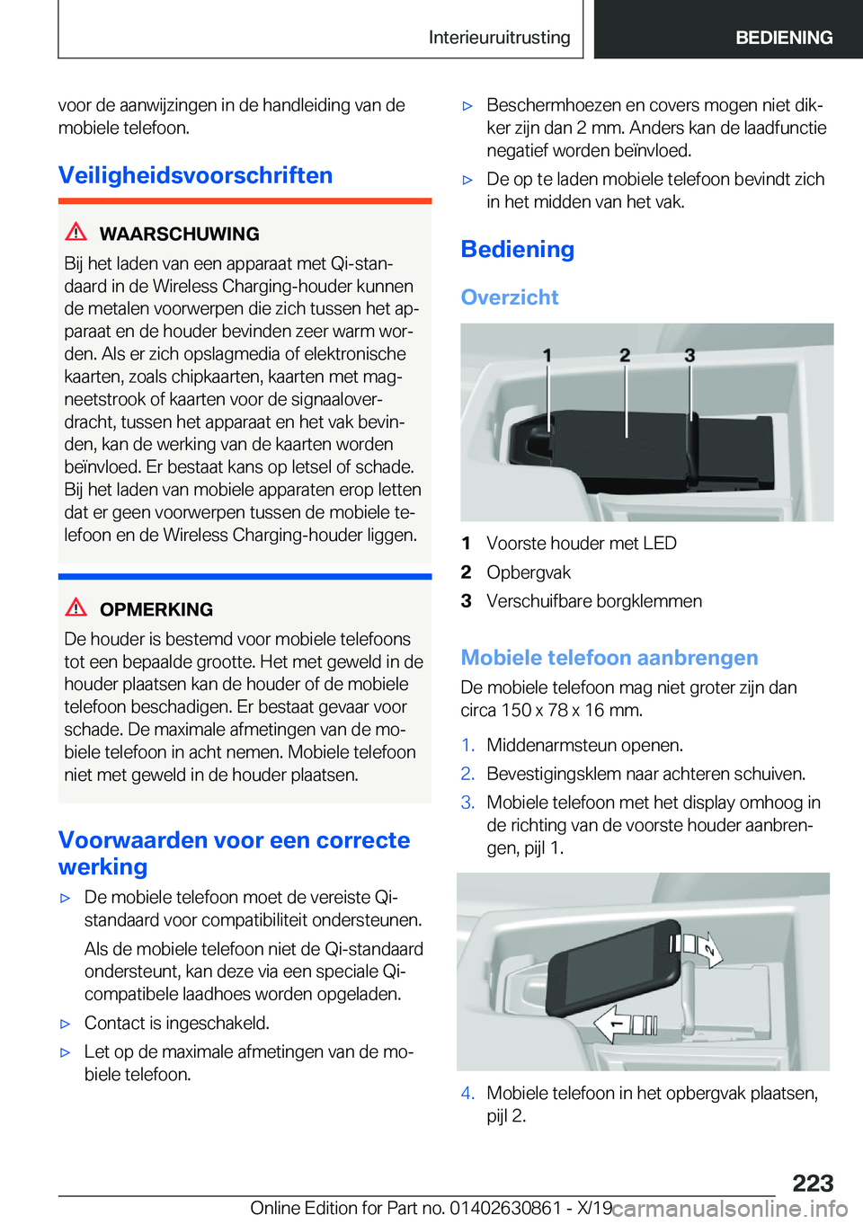BMW 4 SERIES GRAN COUPE 2020  Instructieboekjes (in Dutch) �v�o�o�r��d�e��a�a�n�w�i�j�z�i�n�g�e�n��i�n��d�e��h�a�n�d�l�e�i�d�i�n�g��v�a�n��d�e
�m�o�b�i�e�l�e��t�e�l�e�f�o�o�n�.
�V�e�i�l�i�g�h�e�i�d�s�v�o�o�r�s�c�h�r�i�f�t�e�n
�W�A�A�R�S�C�H�U�W�I�N�G
