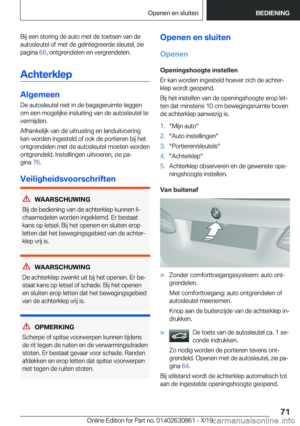 BMW 4 SERIES GRAN COUPE 2020  Instructieboekjes (in Dutch) �B�i�j��e�e�n��s�t�o�r�i�n�g��d�e��a�u�t�o��m�e�t��d�e��t�o�e�t�s�e�n��v�a�n��d�e�a�u�t�o�s�l�e�u�t�e�l��o�f��m�e�t��d�e��g�e�