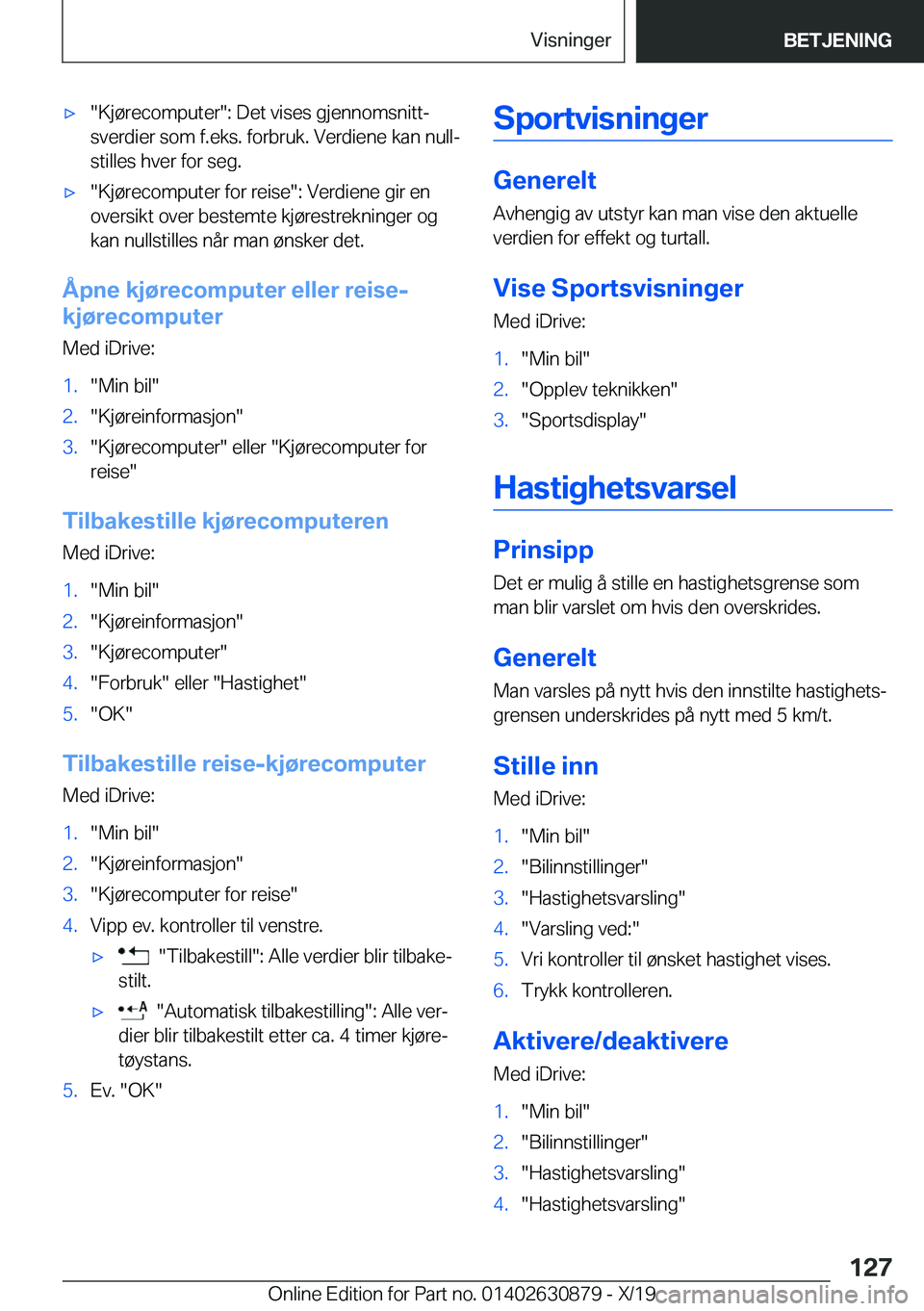 BMW 4 SERIES GRAN COUPE 2020  InstruksjonsbØker (in Norwegian) x��K�j�