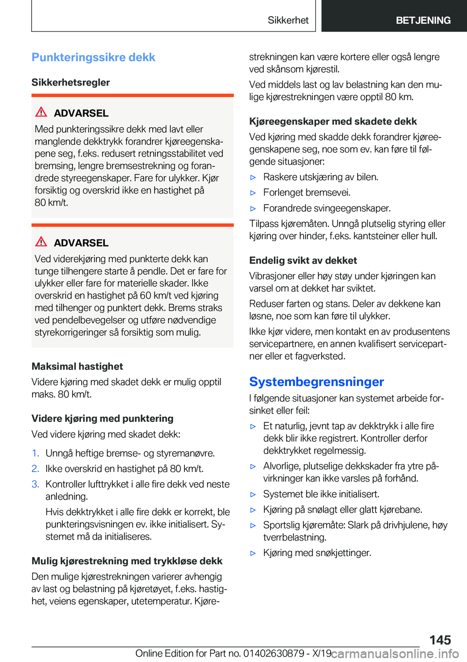 BMW 4 SERIES GRAN COUPE 2020  InstruksjonsbØker (in Norwegian) �P�u�n�k�t�e�r�i�n�g�s�s�i�k�r�e��d�e�k�k�S�i�k�k�e�r�h�e�t�s�r�e�g�l�e�r
�A�D�V�A�R�S�E�L
�M�e�d��p�u�n�k�t�e�r�i�n�g�s�s�i�k�r�e��d�e�k�k��m�e�d��l�a�v�t��e�l�l�e�r
�m�a�n�g�l�e�n�d�e��d�e�k�