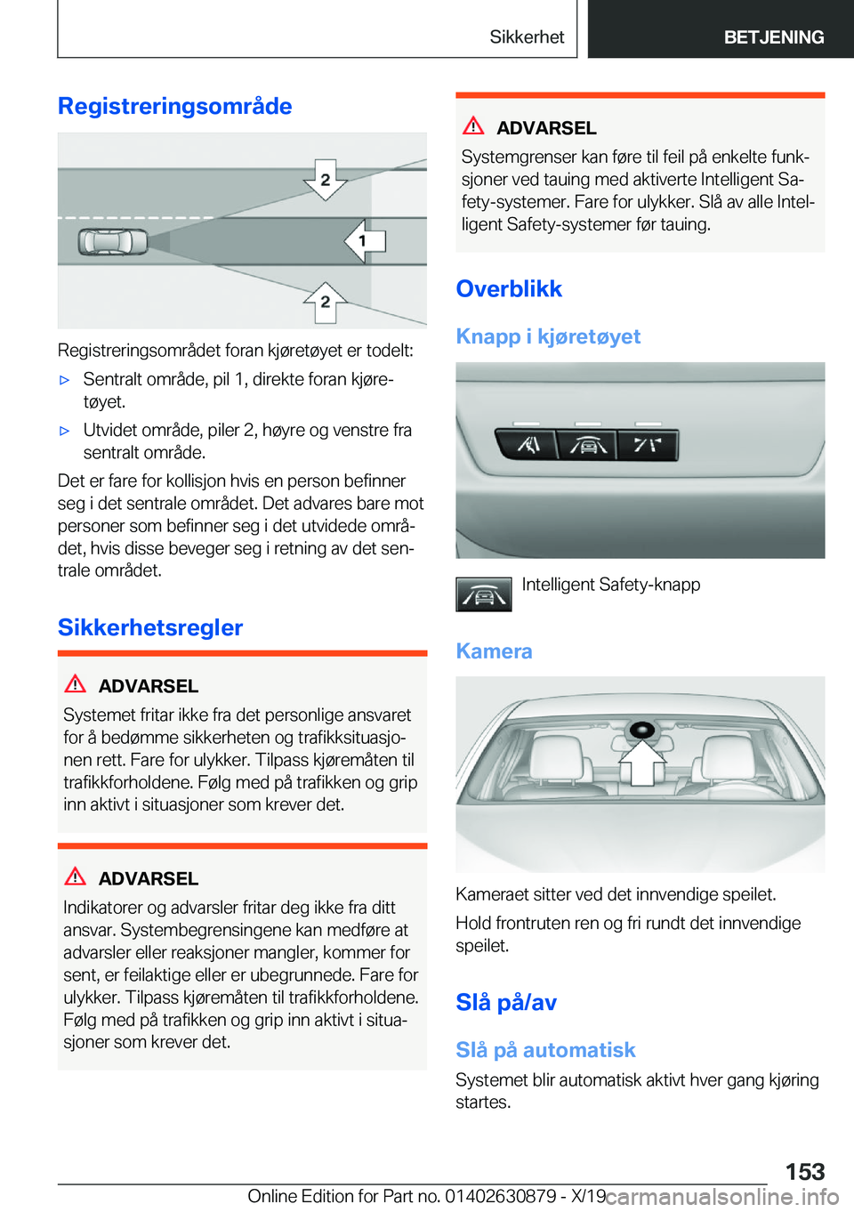 BMW 4 SERIES GRAN COUPE 2020  InstruksjonsbØker (in Norwegian) �R�e�g�i�s�t�r�e�r�i�n�g�s�o�m�r�å�d�e
�R�e�g�i�s�t�r�e�r�i�n�g�s�o�m�r�å�d�e�t��f�o�r�a�n��k�j�