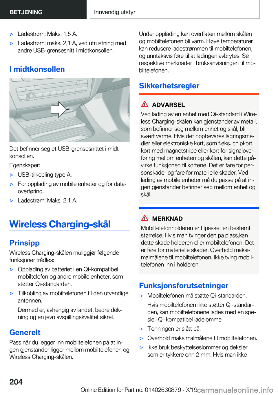 BMW 4 SERIES GRAN COUPE 2020  InstruksjonsbØker (in Norwegian) x�L�a�d�e�s�t�r�