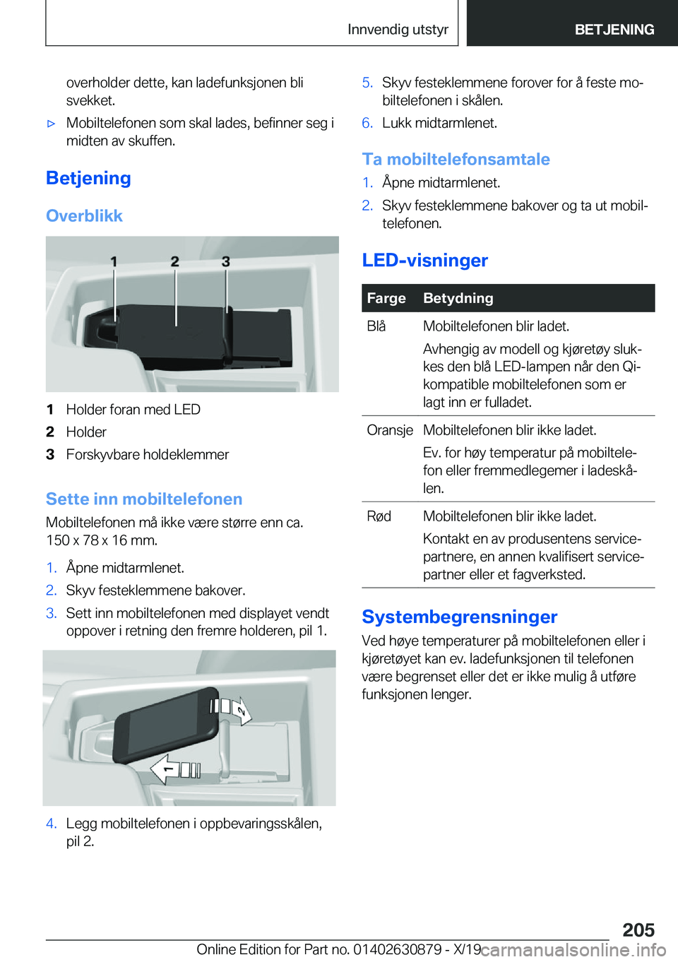 BMW 4 SERIES GRAN COUPE 2020  InstruksjonsbØker (in Norwegian) �o�v�e�r�h�o�l�d�e�r��d�e�t�t�e�,��k�a�n��l�a�d�e�f�u�n�k�s�j�o�n�e�n��b�l�i
�s�v�e�k�k�e�t�.x�M�o�b�i�l�t�e�l�e�f�o�n�e�n��s�o�m��s�k�a�l��l�a�d�e�s�,��b�e�f�i�n�n�e�r��s�e�g��i �m�i�d�t�e
