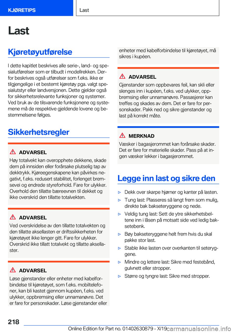 BMW 4 SERIES GRAN COUPE 2020  InstruksjonsbØker (in Norwegian) �L�a�s�t�K�j�