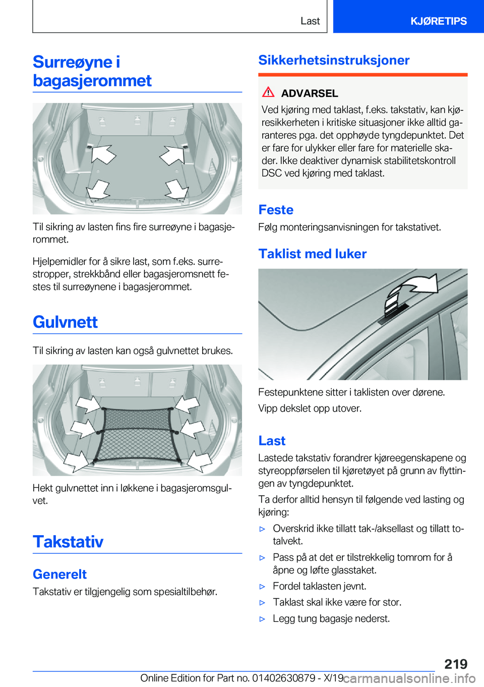 BMW 4 SERIES GRAN COUPE 2020  InstruksjonsbØker (in Norwegian) �S�u�r�r�e�