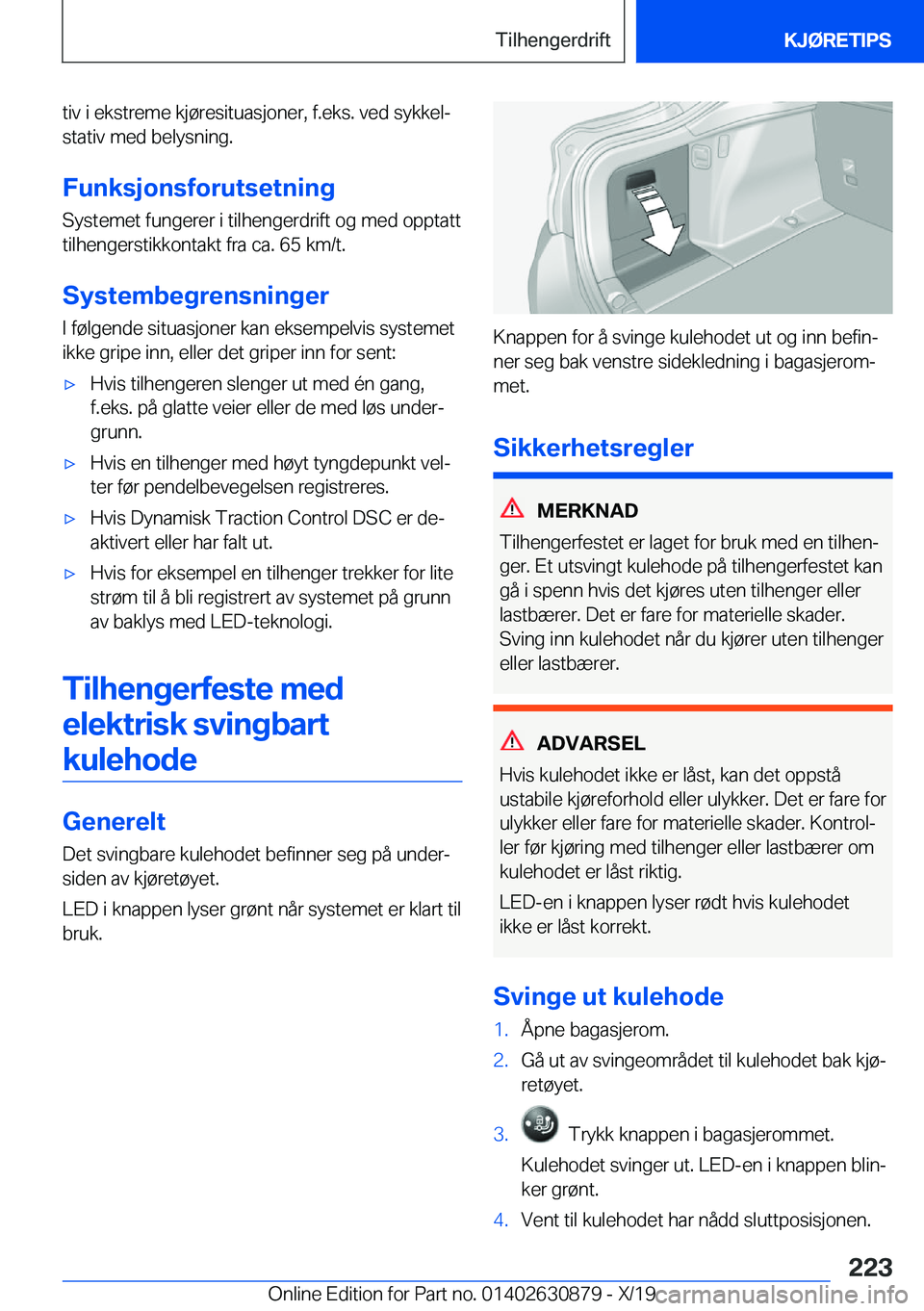 BMW 4 SERIES GRAN COUPE 2020  InstruksjonsbØker (in Norwegian) �t�i�v��i��e�k�s�t�r�e�m�e��k�j�