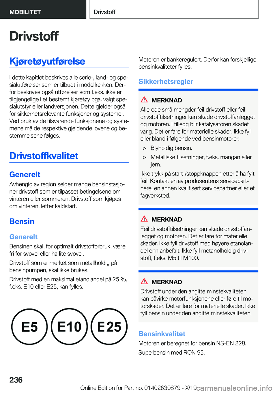 BMW 4 SERIES GRAN COUPE 2020  InstruksjonsbØker (in Norwegian) �D�r�i�v�s�t�o�f�f�K�j�