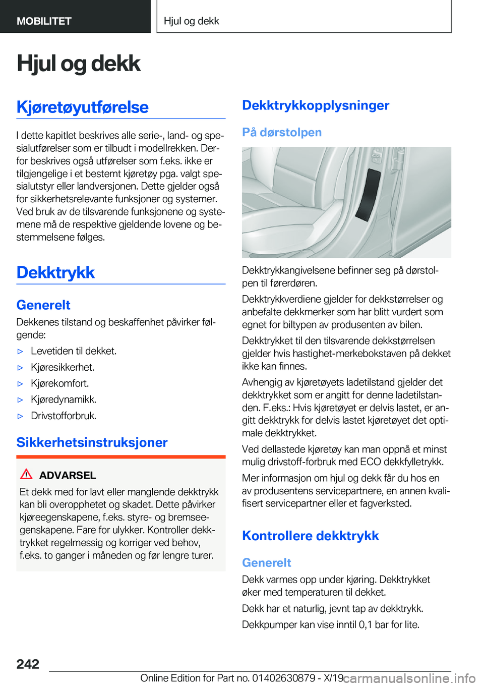 BMW 4 SERIES GRAN COUPE 2020  InstruksjonsbØker (in Norwegian) �H�j�u�l��o�g��d�e�k�k�K�j�