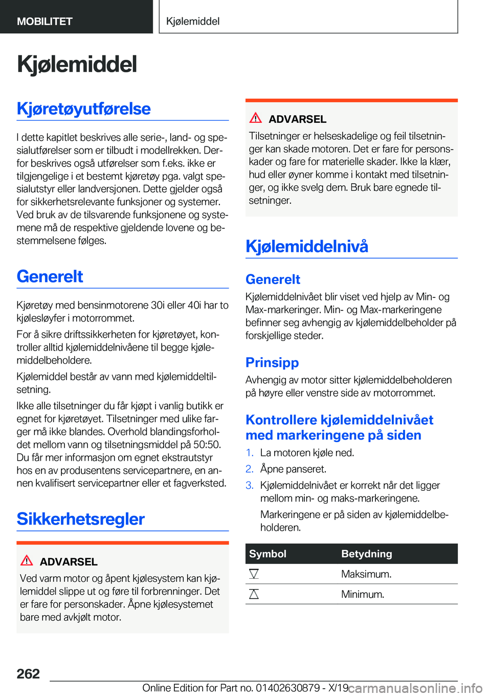 BMW 4 SERIES GRAN COUPE 2020  InstruksjonsbØker (in Norwegian) �K�j�
