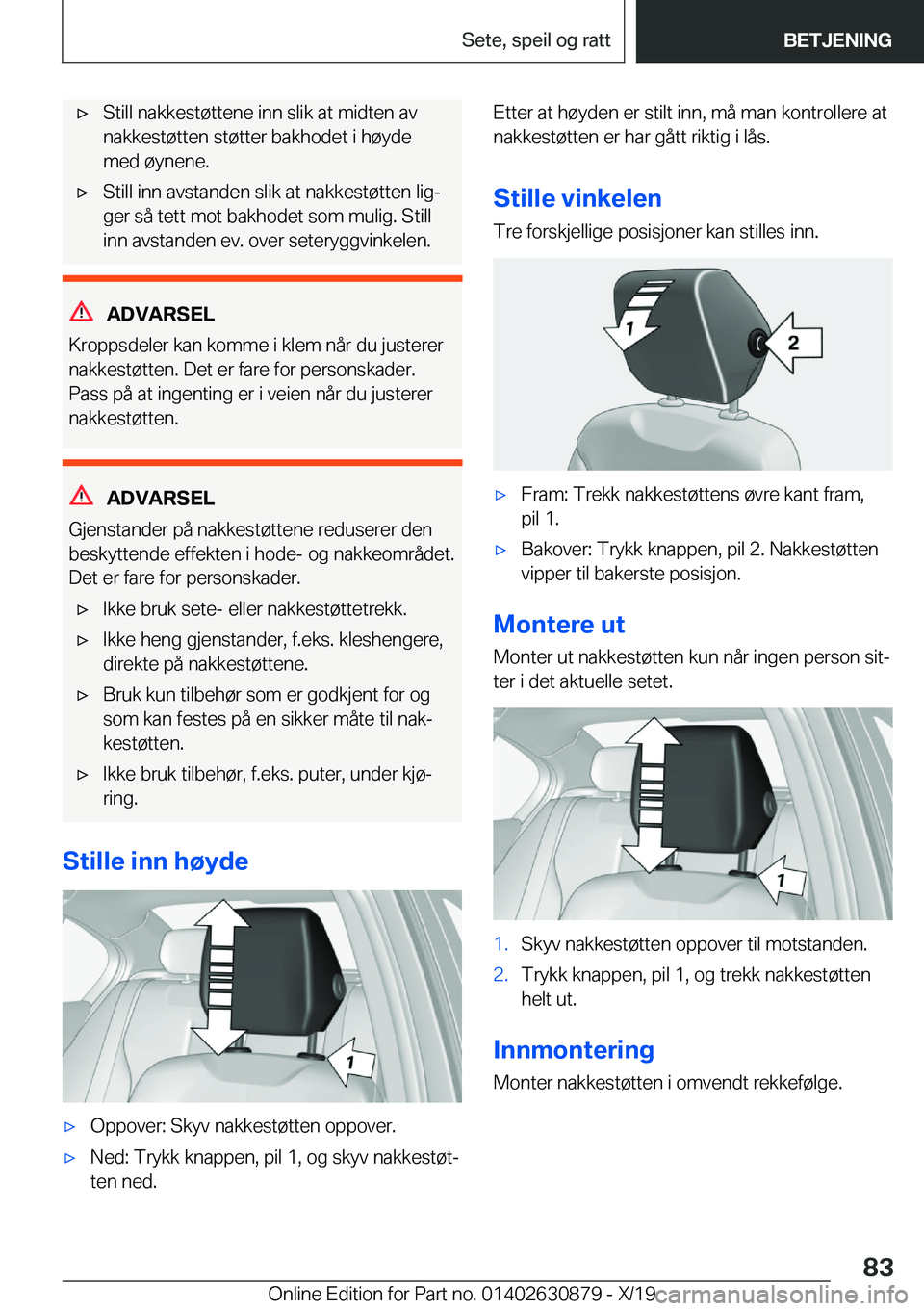 BMW 4 SERIES GRAN COUPE 2020  InstruksjonsbØker (in Norwegian) x�S�t�i�l�l��n�a�k�k�e�s�t�