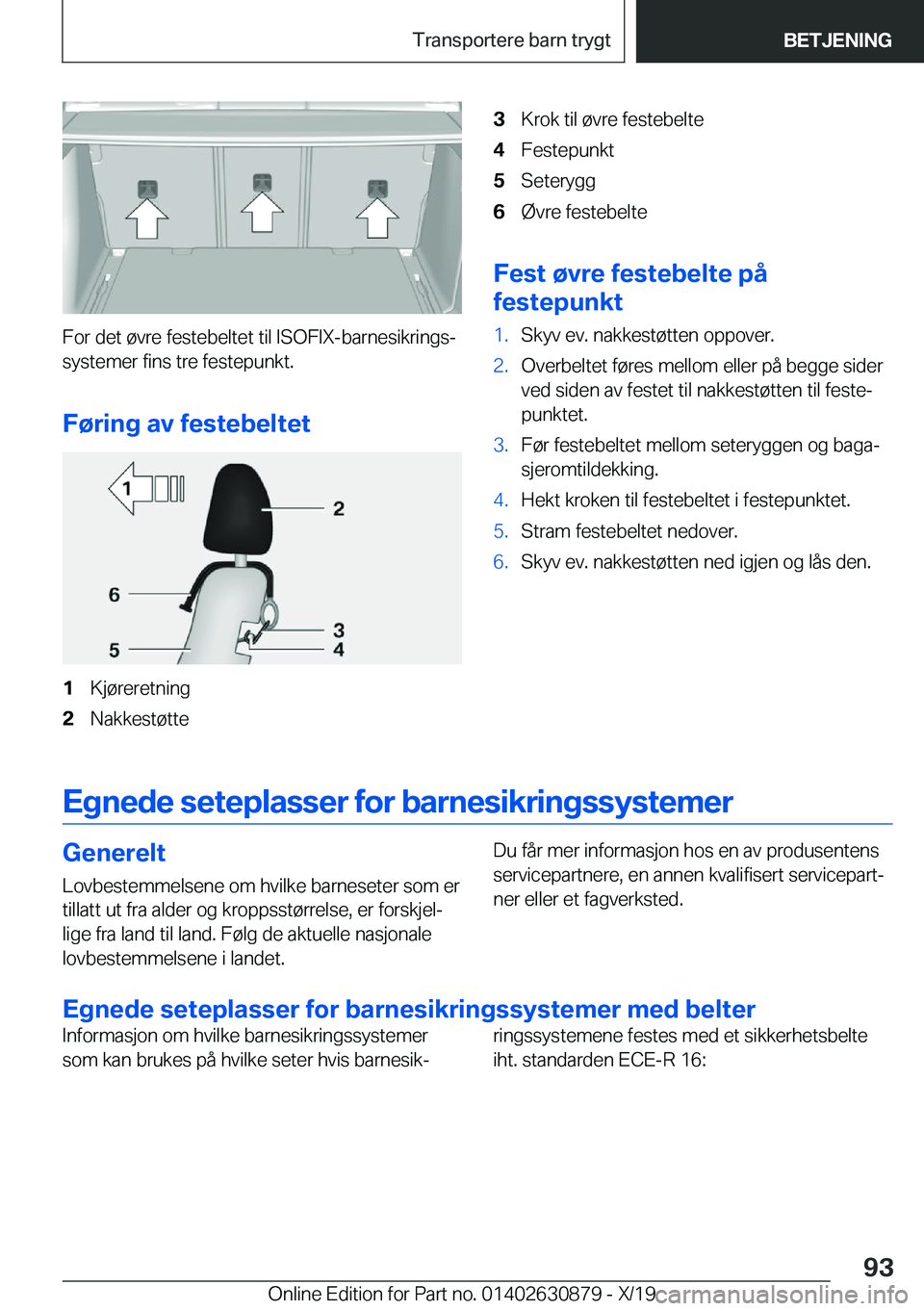 BMW 4 SERIES GRAN COUPE 2020  InstruksjonsbØker (in Norwegian) �F�o�r��d�e�t��