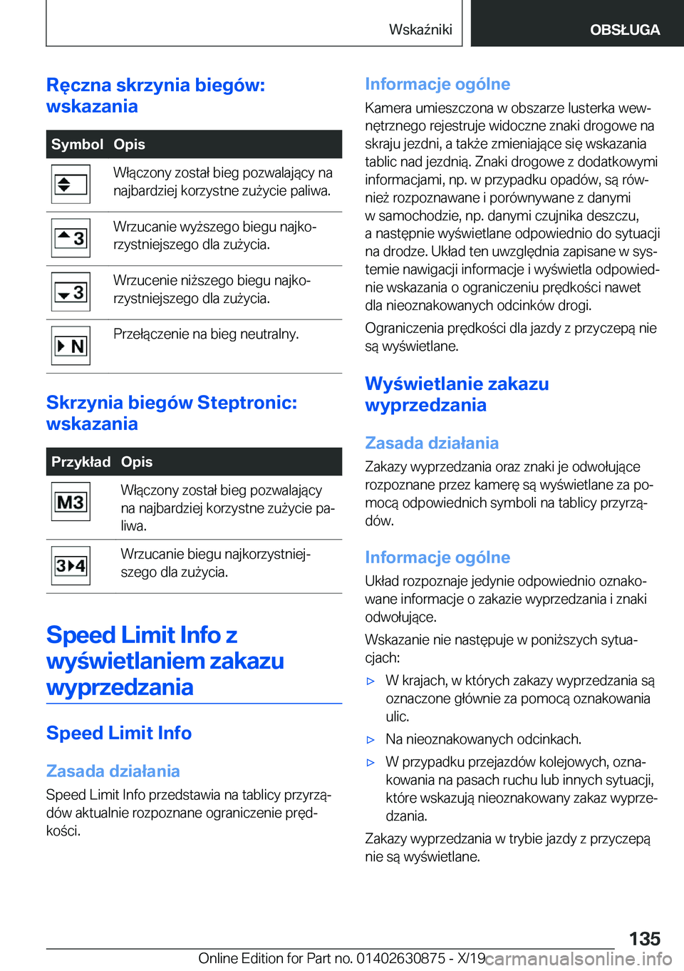 BMW 4 SERIES GRAN COUPE 2020  Instrukcja obsługi (in Polish) �R�