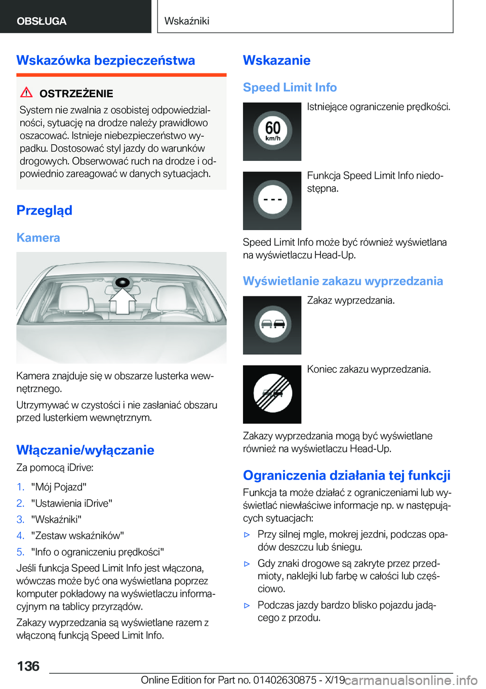 BMW 4 SERIES GRAN COUPE 2020  Instrukcja obsługi (in Polish) �W�s�k�a�z�