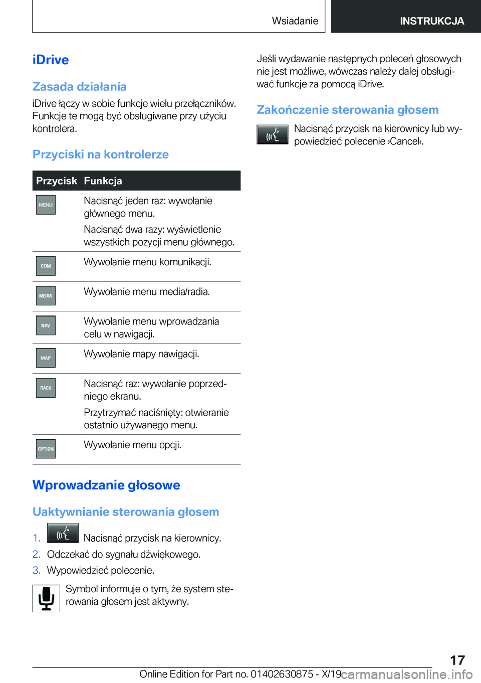 BMW 4 SERIES GRAN COUPE 2020  Instrukcja obsługi (in Polish) �i�D�r�i�v�e
�Z�a�s�a�d�a��d�z�i�a�ł�a�n�i�a �i�D�r�i�v�e��ł�