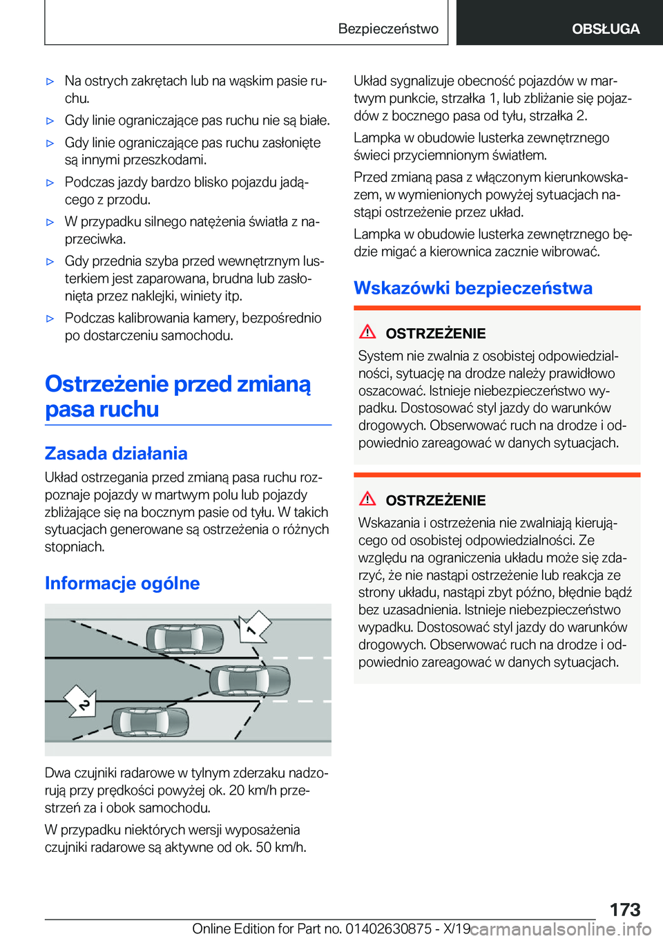 BMW 4 SERIES GRAN COUPE 2020  Instrukcja obsługi (in Polish) 'x�N�a��o�s�t�r�y�c�h��z�a�k�r�