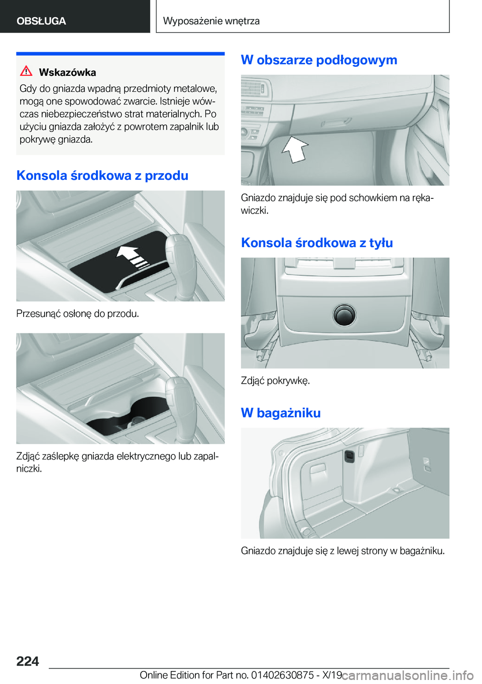 BMW 4 SERIES GRAN COUPE 2020  Instrukcja obsługi (in Polish) �W�s�k�a�z�