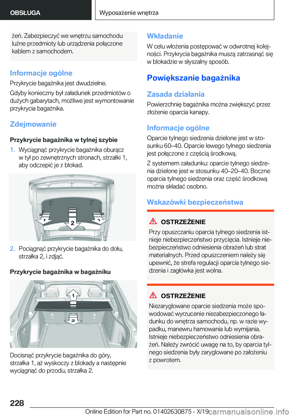 BMW 4 SERIES GRAN COUPE 2020  Instrukcja obsługi (in Polish) 9�e�
