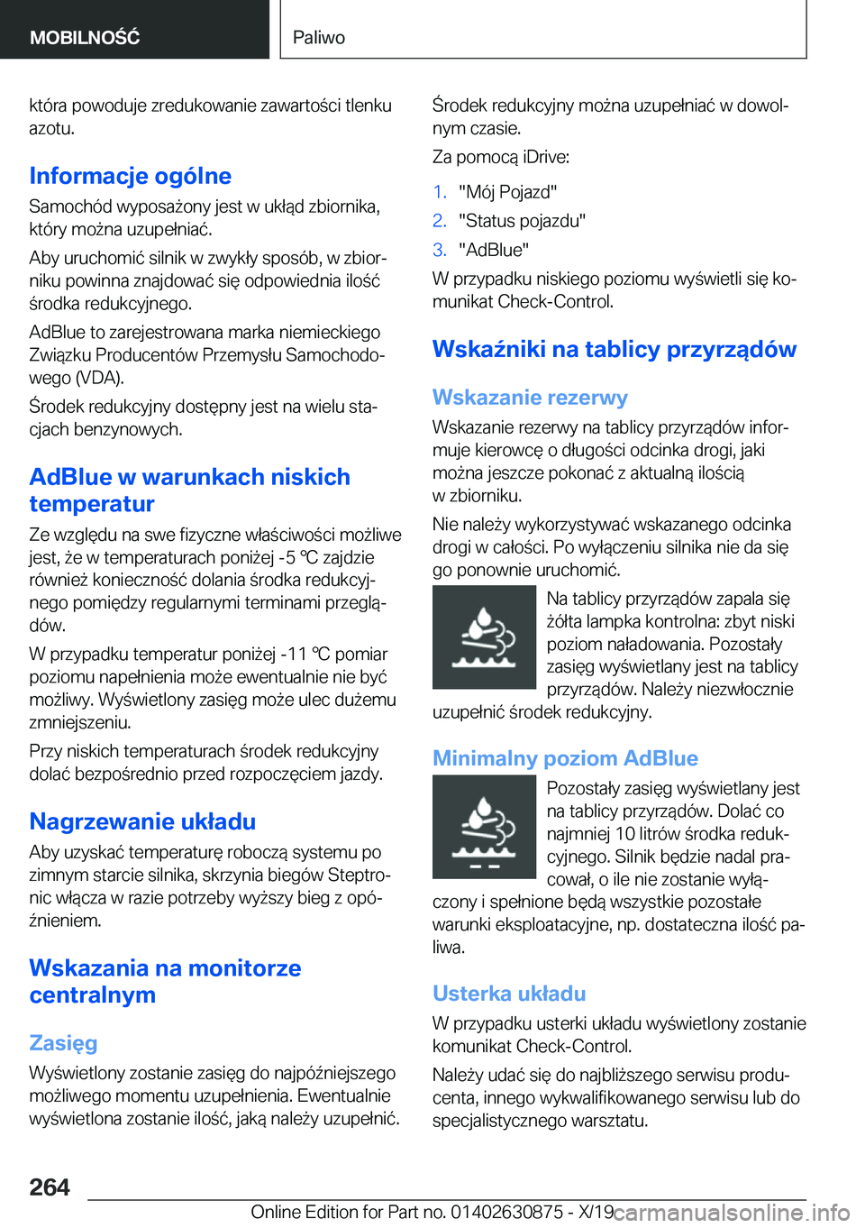 BMW 4 SERIES GRAN COUPE 2020  Instrukcja obsługi (in Polish) �k�t�