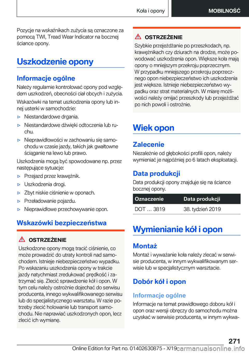 BMW 4 SERIES GRAN COUPE 2020  Instrukcja obsługi (in Polish) �P�o�z�y�c�j�e��n�a��w�s�k�a7�n�i�k�a�c�h��z�u9�y�c�i�a��s�