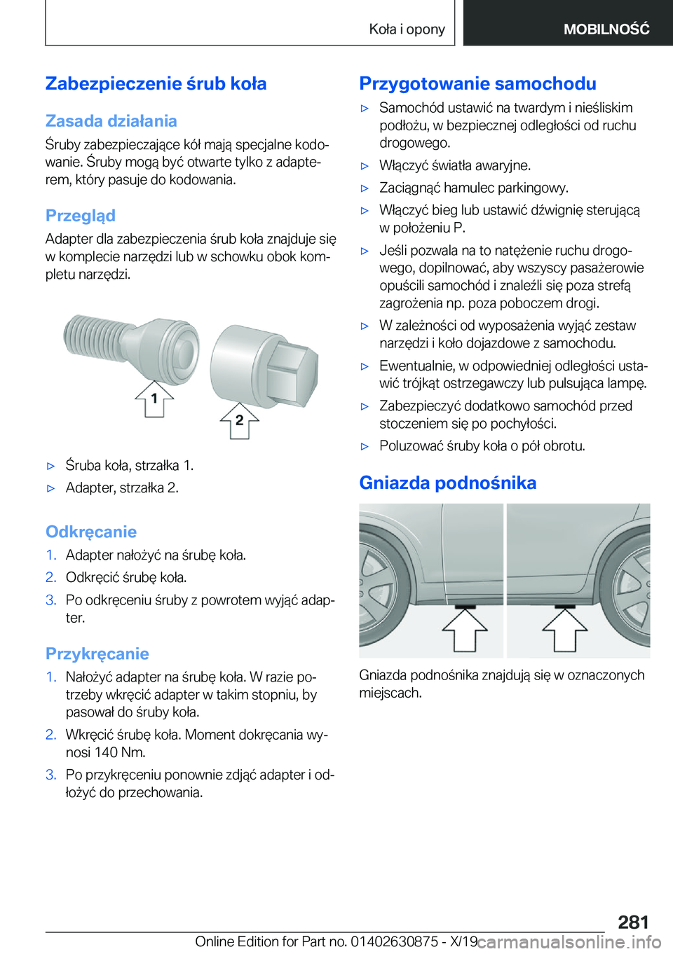 BMW 4 SERIES GRAN COUPE 2020  Instrukcja obsługi (in Polish) �Z�a�b�e�z�p�i�e�c�z�e�n�i�e��r�u�b��k�o�ł�a
�Z�a�s�a�d�a��d�z�i�a�ł�a�n�i�a
�r�u�b�y��z�a�b�e�z�p�i�e�c�z�a�j�
