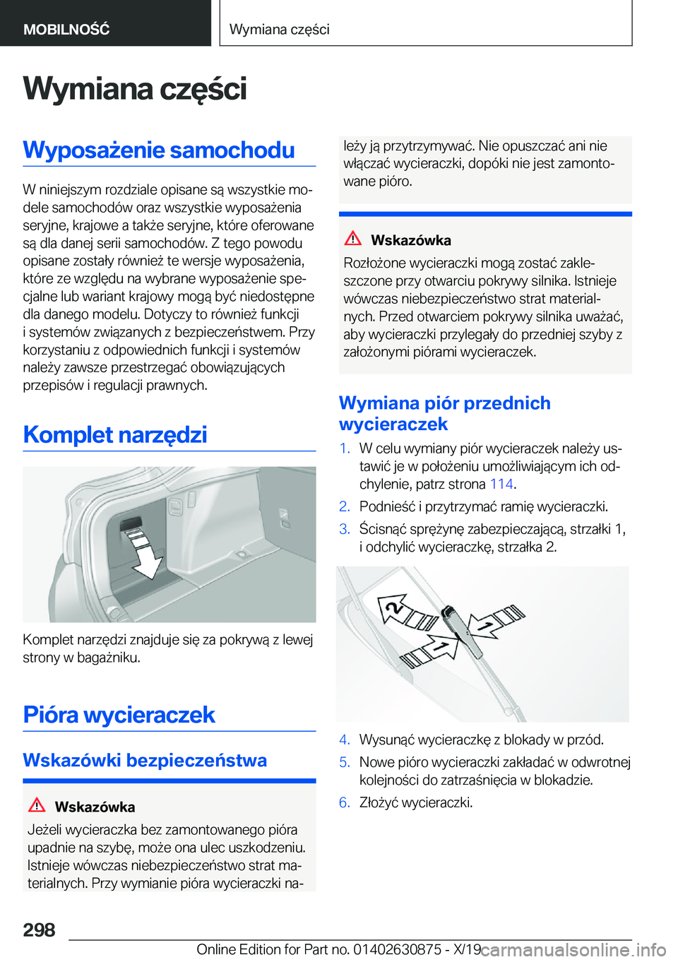 BMW 4 SERIES GRAN COUPE 2020  Instrukcja obsługi (in Polish) �W�y�m�i�a�n�a��c�z�