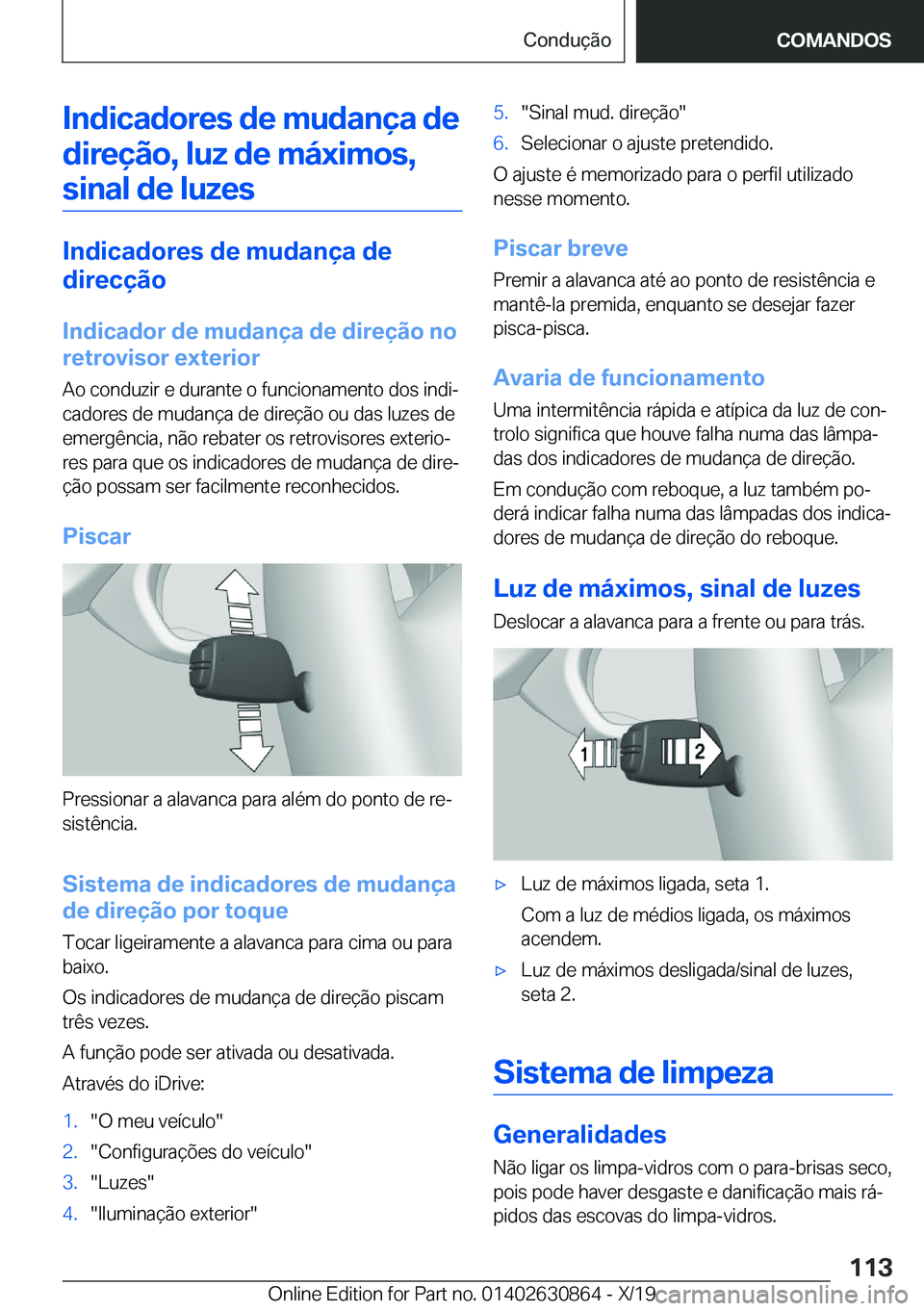 BMW 4 SERIES GRAN COUPE 2020  Manual do condutor (in Portuguese) �I�n�d�i�c�a�d�o�r�e�s��d�e��m�u�d�a�n�