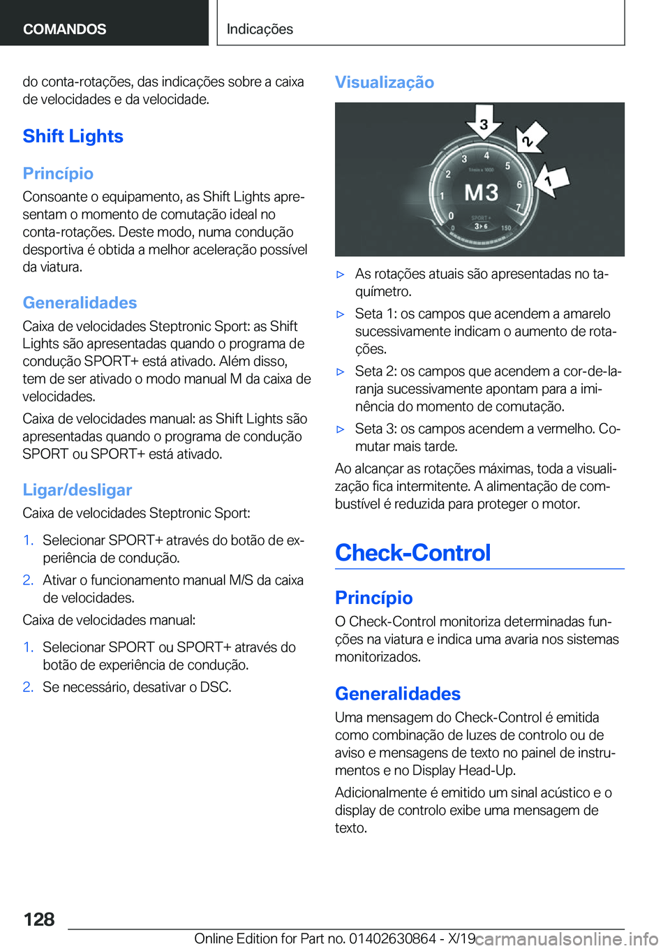 BMW 4 SERIES GRAN COUPE 2020  Manual do condutor (in Portuguese) �d�o��c�o�n�t�a�-�r�o�t�a�