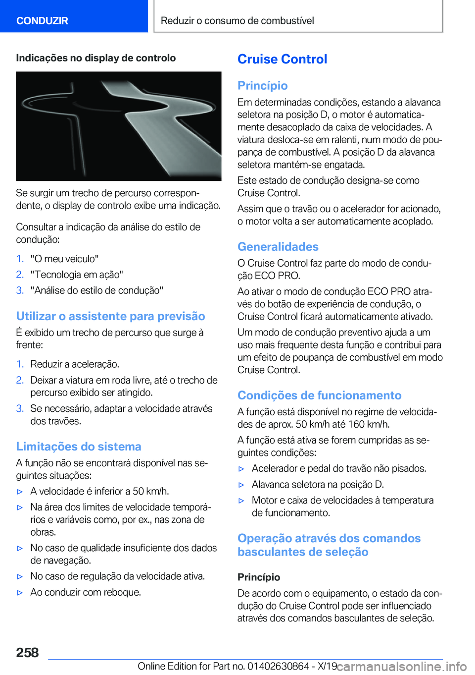 BMW 4 SERIES GRAN COUPE 2020  Manual do condutor (in Portuguese) �I�n�d�i�c�a�