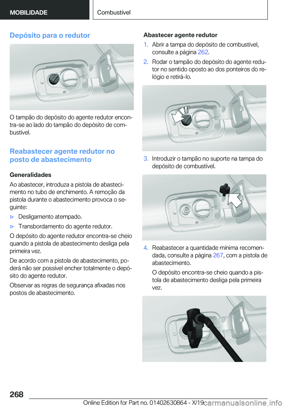 BMW 4 SERIES GRAN COUPE 2020  Manual do condutor (in Portuguese) �D�e�p�