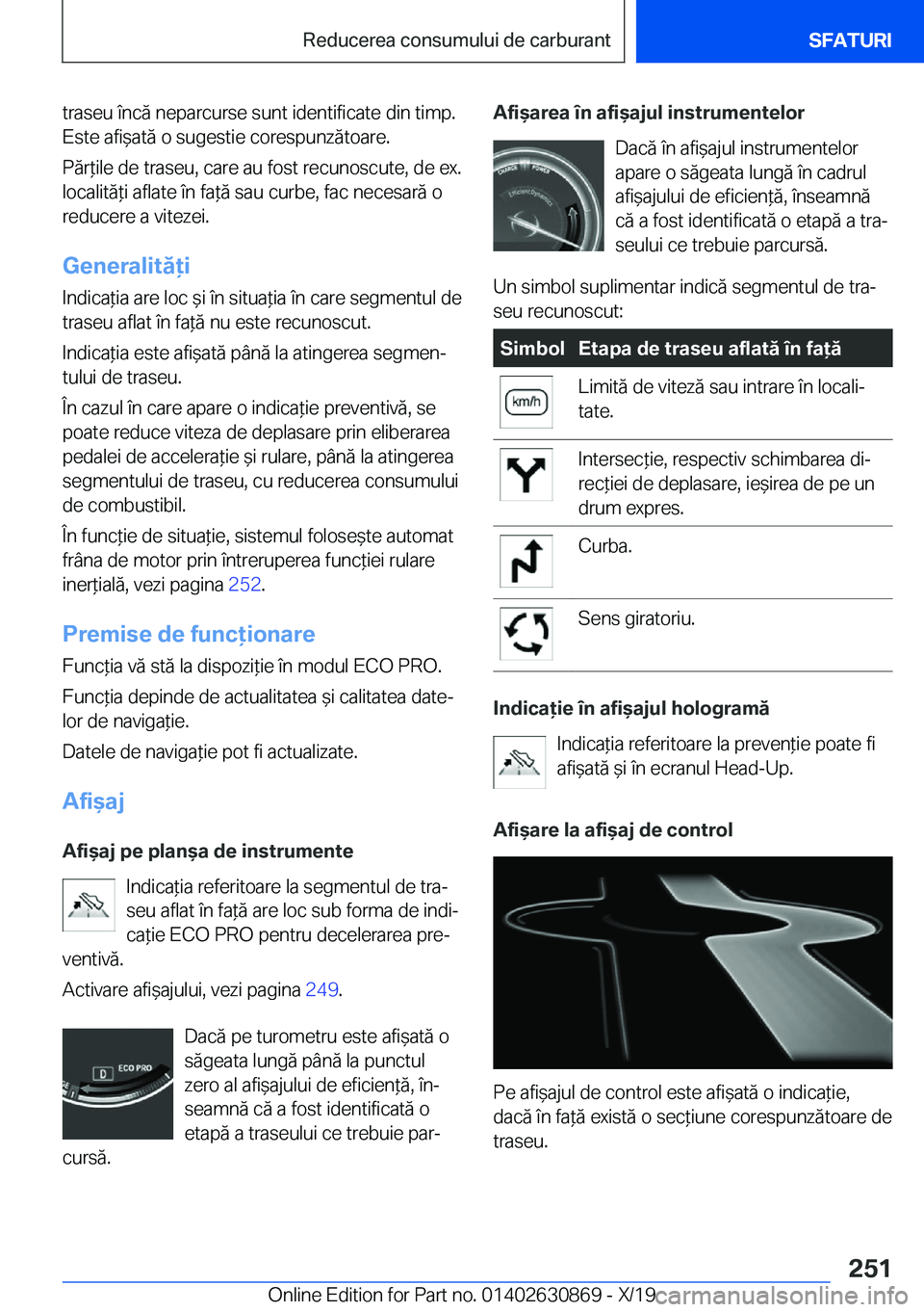 BMW 4 SERIES GRAN COUPE 2020  Ghiduri De Utilizare (in Romanian) �t�r�a�s�e�u��