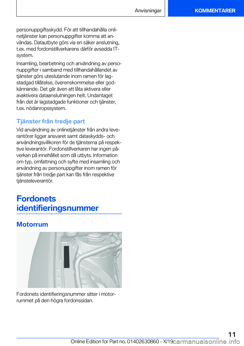 BMW 4 SERIES GRAN COUPE 2020  InstruktionsbÖcker (in Swedish) �p�e�r�s�o�n�u�p�p�g�i�f�t�s�s�k�y�d�d�.��F�