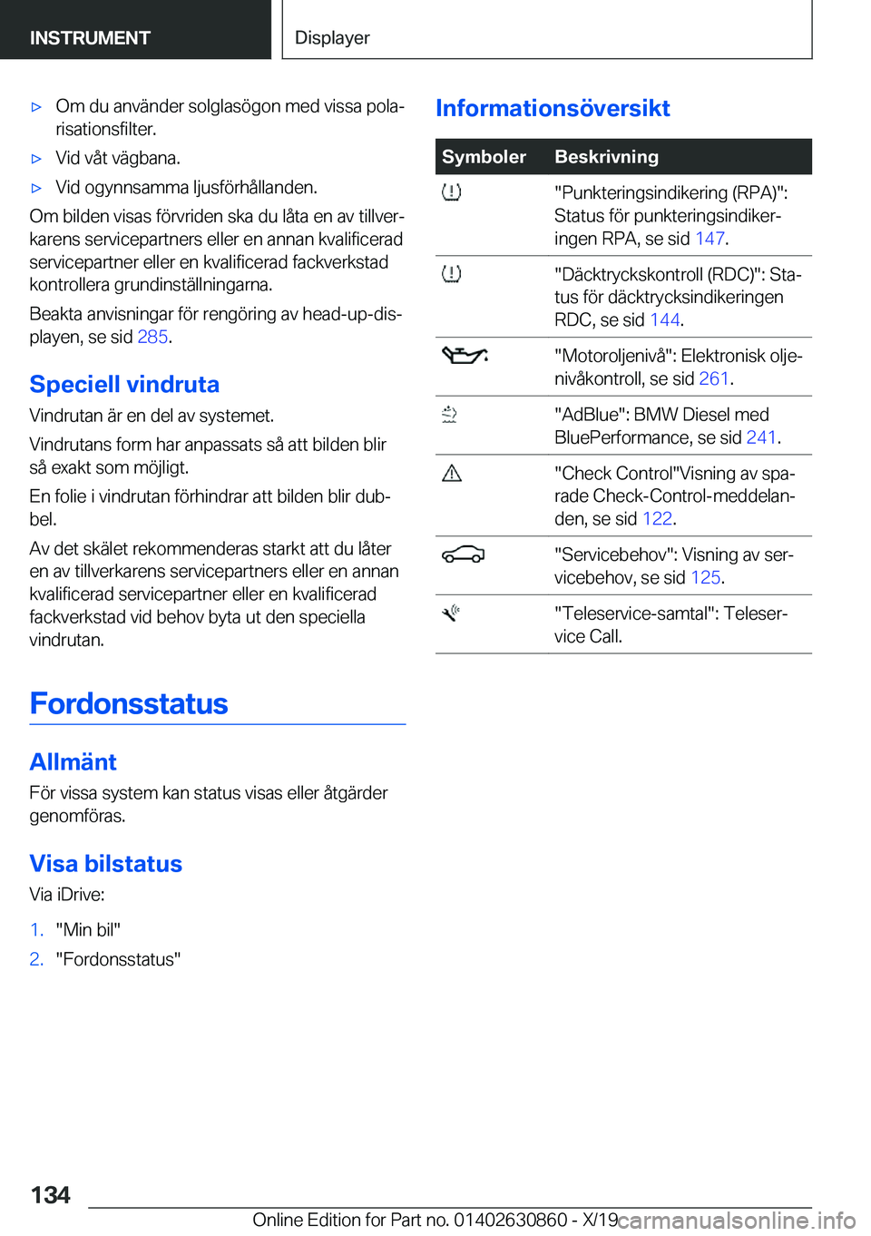 BMW 4 SERIES GRAN COUPE 2020  InstruktionsbÖcker (in Swedish) x�O�m��d�u��a�n�v�ä�n�d�e�r��s�o�l�g�l�a�s�