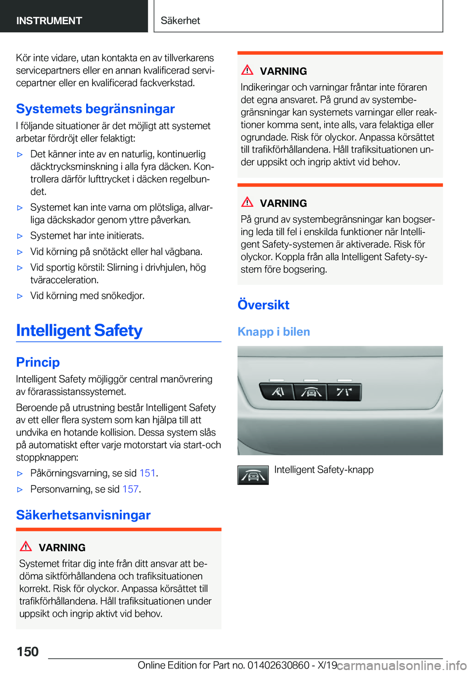 BMW 4 SERIES GRAN COUPE 2020  InstruktionsbÖcker (in Swedish) �K�