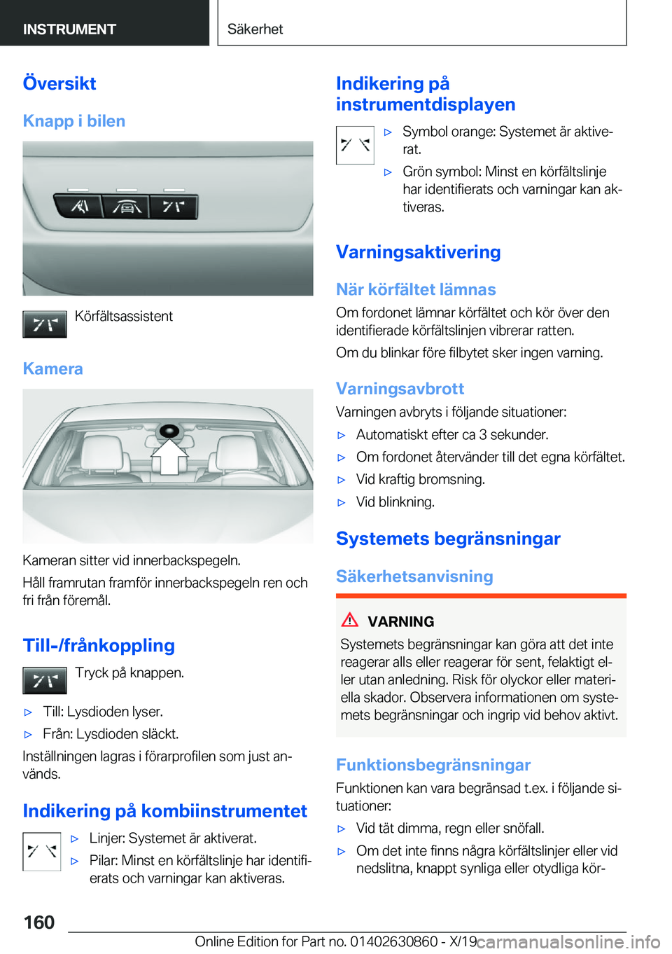 BMW 4 SERIES GRAN COUPE 2020  InstruktionsbÖcker (in Swedish) �
