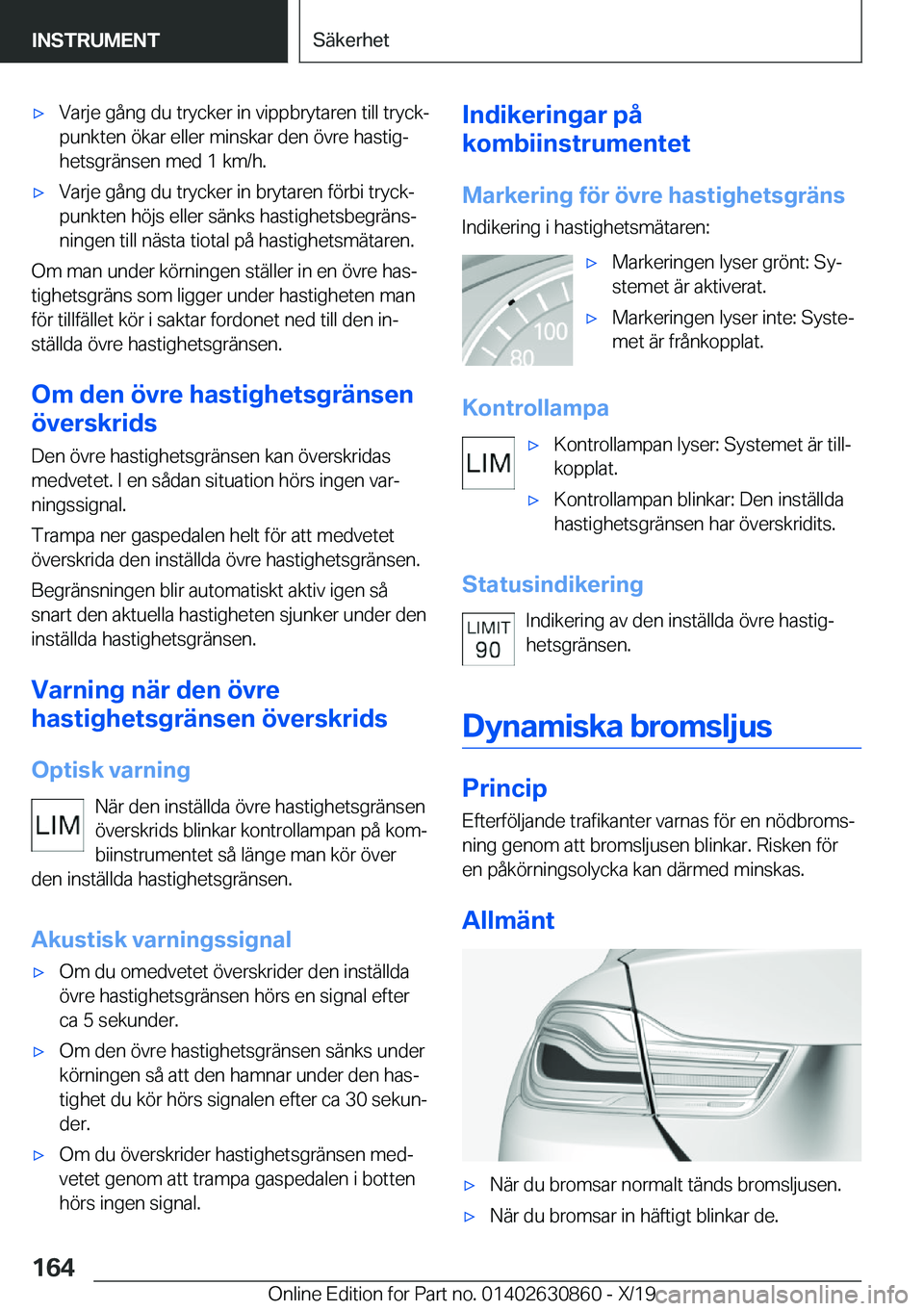BMW 4 SERIES GRAN COUPE 2020  InstruktionsbÖcker (in Swedish) x�V�a�r�j�e��g�å�n�g��d�u��t�r�y�c�k�e�r��i�n��v�i�p�p�b�r�y�t�a�r�e�n��t�i�l�l��t�r�y�c�kj
�p�u�n�k�t�e�n��