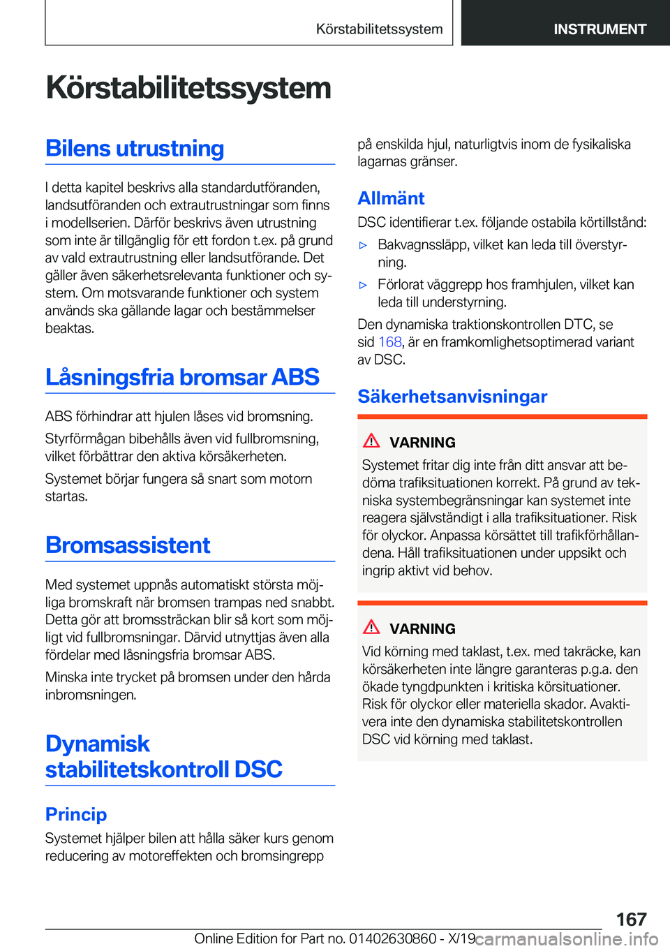 BMW 4 SERIES GRAN COUPE 2020  InstruktionsbÖcker (in Swedish) �K�