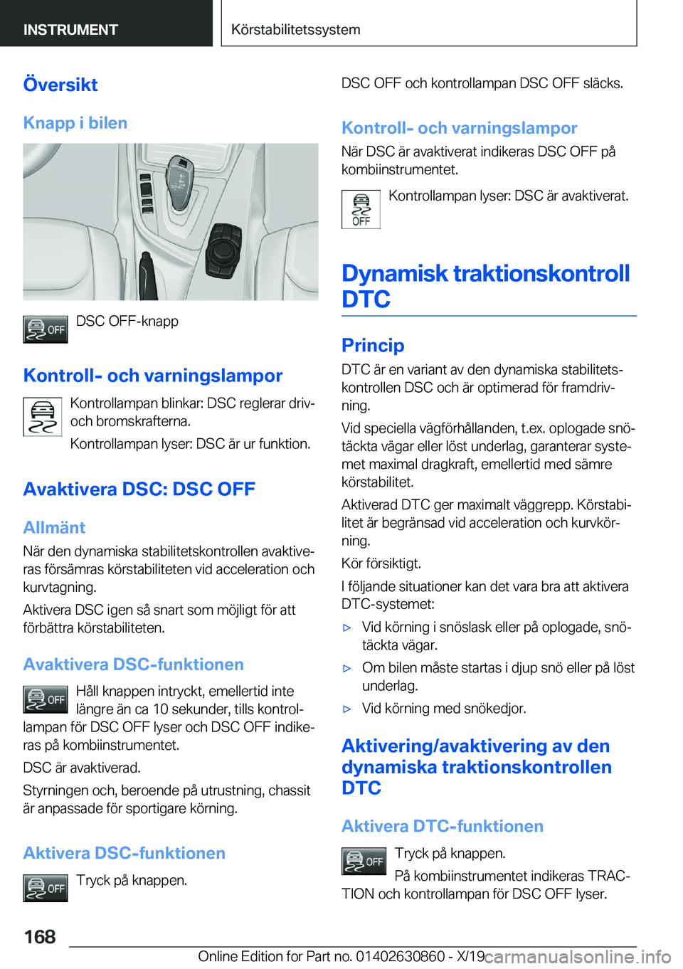 BMW 4 SERIES GRAN COUPE 2020  InstruktionsbÖcker (in Swedish) �