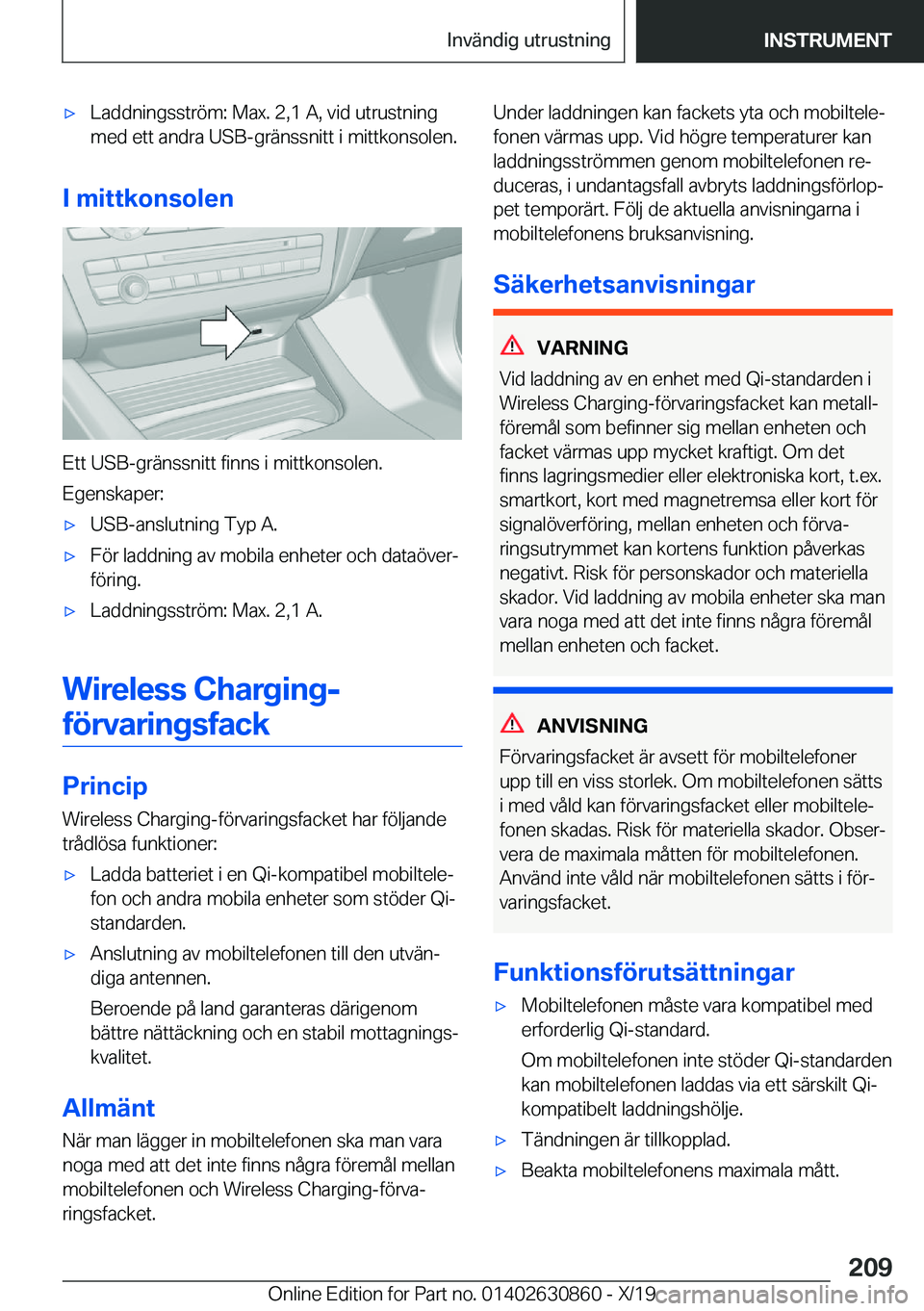 BMW 4 SERIES GRAN COUPE 2020  InstruktionsbÖcker (in Swedish) x�L�a�d�d�n�i�n�g�s�s�t�r�