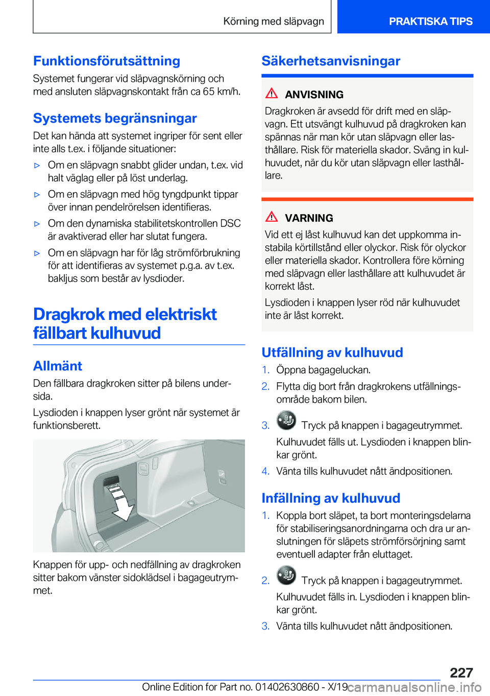 BMW 4 SERIES GRAN COUPE 2020  InstruktionsbÖcker (in Swedish) �F�u�n�k�t�i�o�n�s�f�