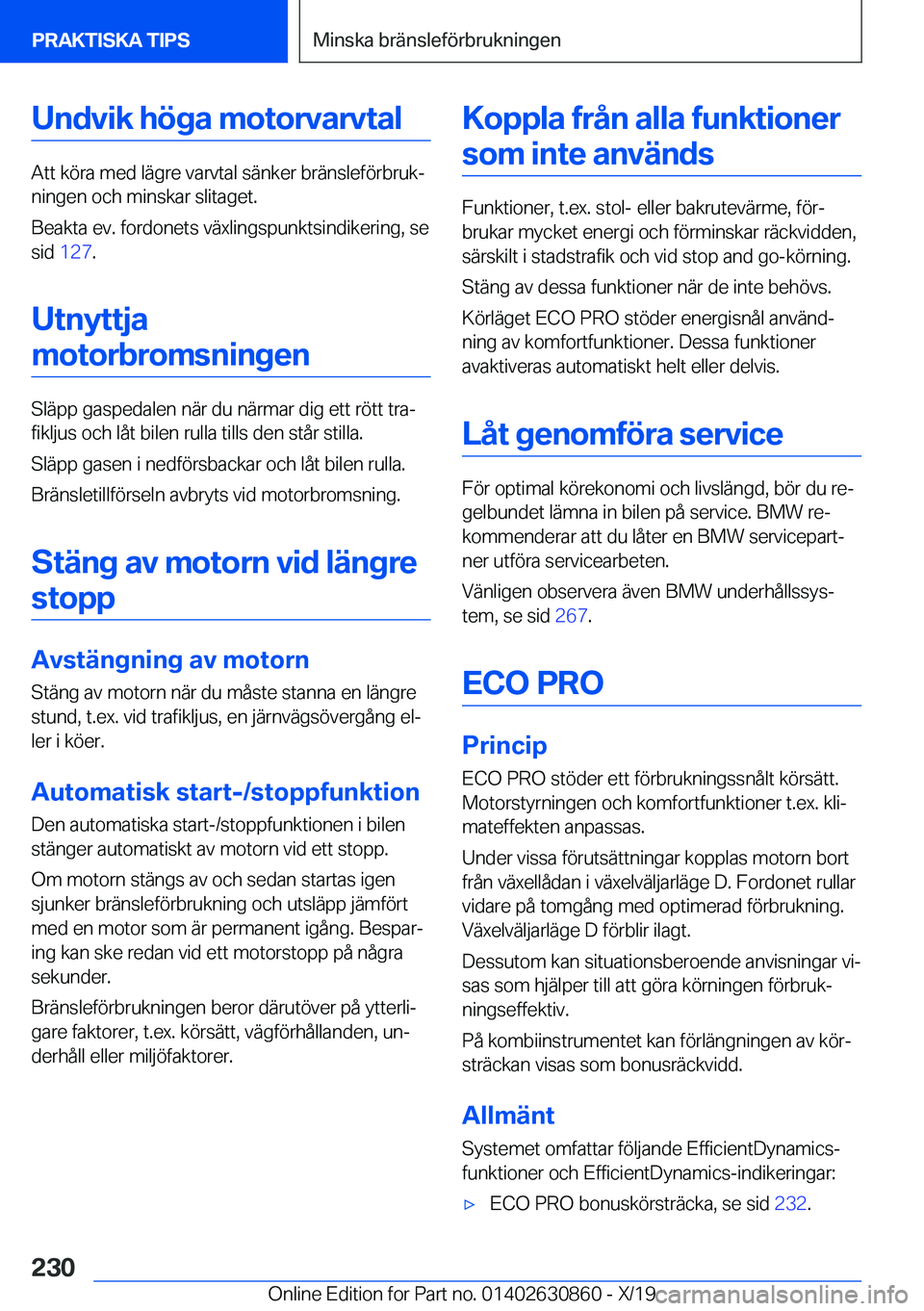 BMW 4 SERIES GRAN COUPE 2020  InstruktionsbÖcker (in Swedish) �U�n�d�v�i�k��h�