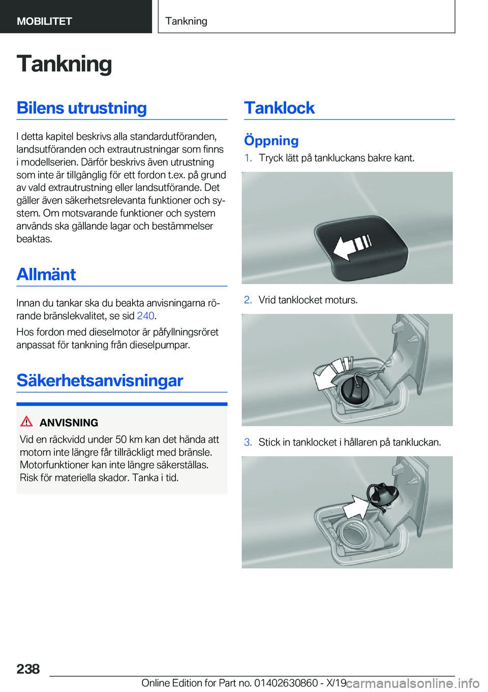 BMW 4 SERIES GRAN COUPE 2020  InstruktionsbÖcker (in Swedish) �T�a�n�k�n�i�n�g�B�i�l�e�n�s��u�t�r�u�s�t�n�i�n�g
�I��d�e�t�t�a��k�a�p�i�t�e�l��b�e�s�k�r�i�v�s��a�l�l�a��s�t�a�n�d�a�r�d�u�t�f�
