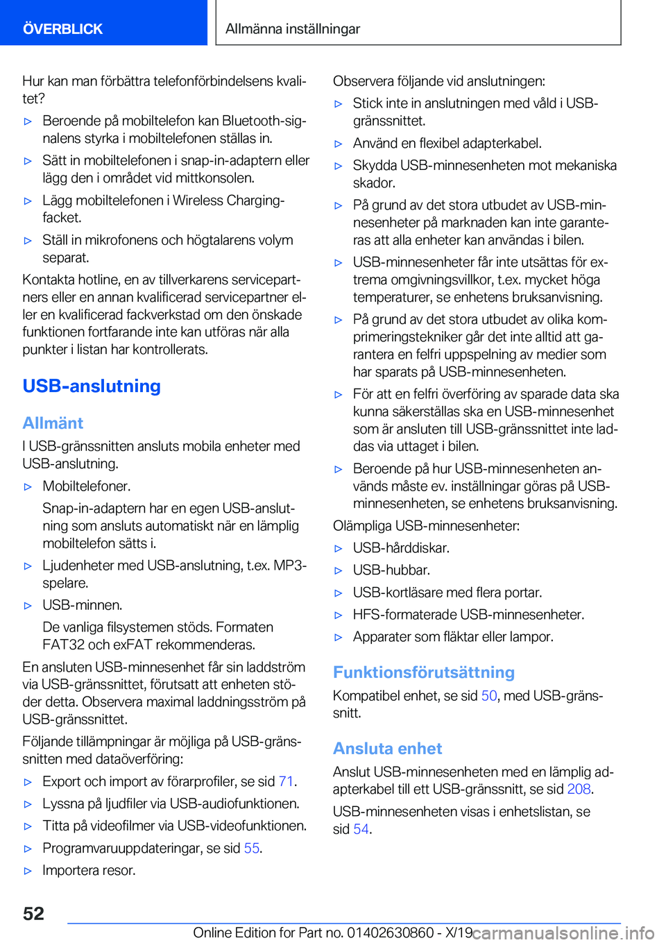BMW 4 SERIES GRAN COUPE 2020  InstruktionsbÖcker (in Swedish) �H�u�r��k�a�n��m�a�n��f�