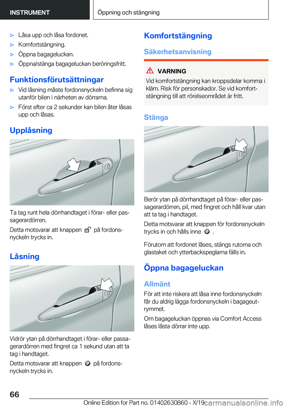 BMW 4 SERIES GRAN COUPE 2020  InstruktionsbÖcker (in Swedish) x�L�å�s�a��u�p�p��o�c�h��l�å�s�a��f�o�r�d�o�n�e�t�.x�K�o�m�f�o�r�t�s�t�ä�n�g�n�i�n�g�.x�