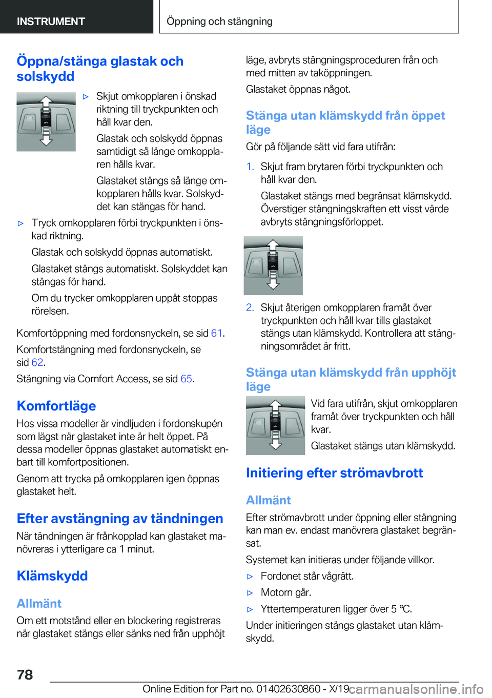 BMW 4 SERIES GRAN COUPE 2020  InstruktionsbÖcker (in Swedish) �