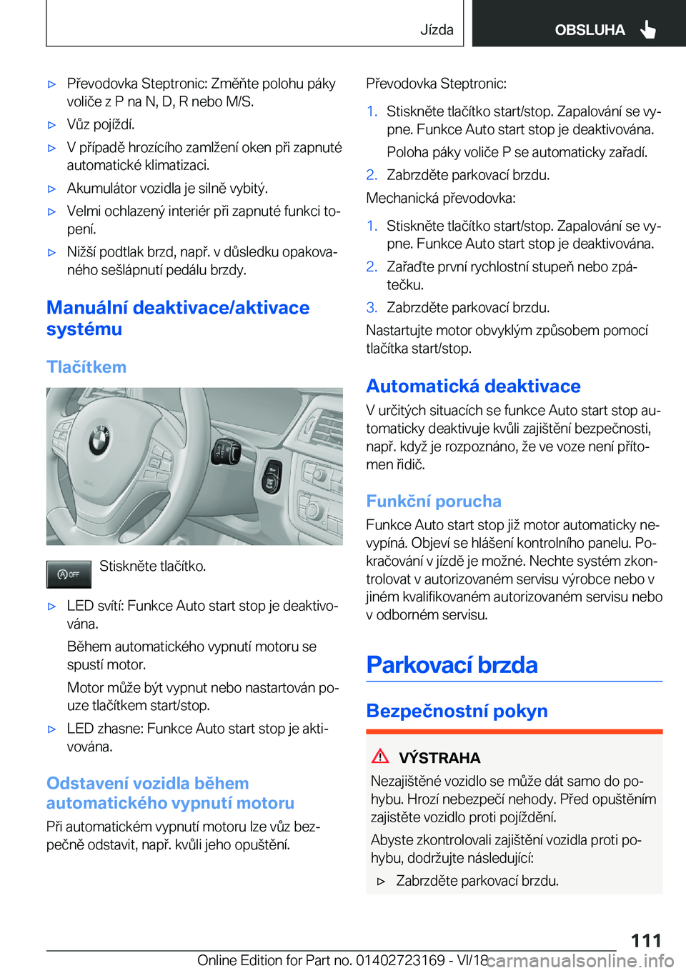 BMW 4 SERIES GRAN COUPE 2019  Návod na použití (in Czech) x�P�e�v�o�d�o�v�k�a��S�t�e�p�t�r�o�n�i�c�:��Z�m�