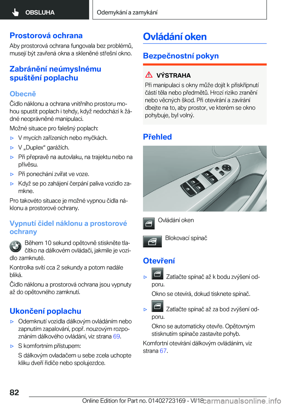 BMW 4 SERIES GRAN COUPE 2019  Návod na použití (in Czech) �P�r�o�s�t�o�r�o�v�
